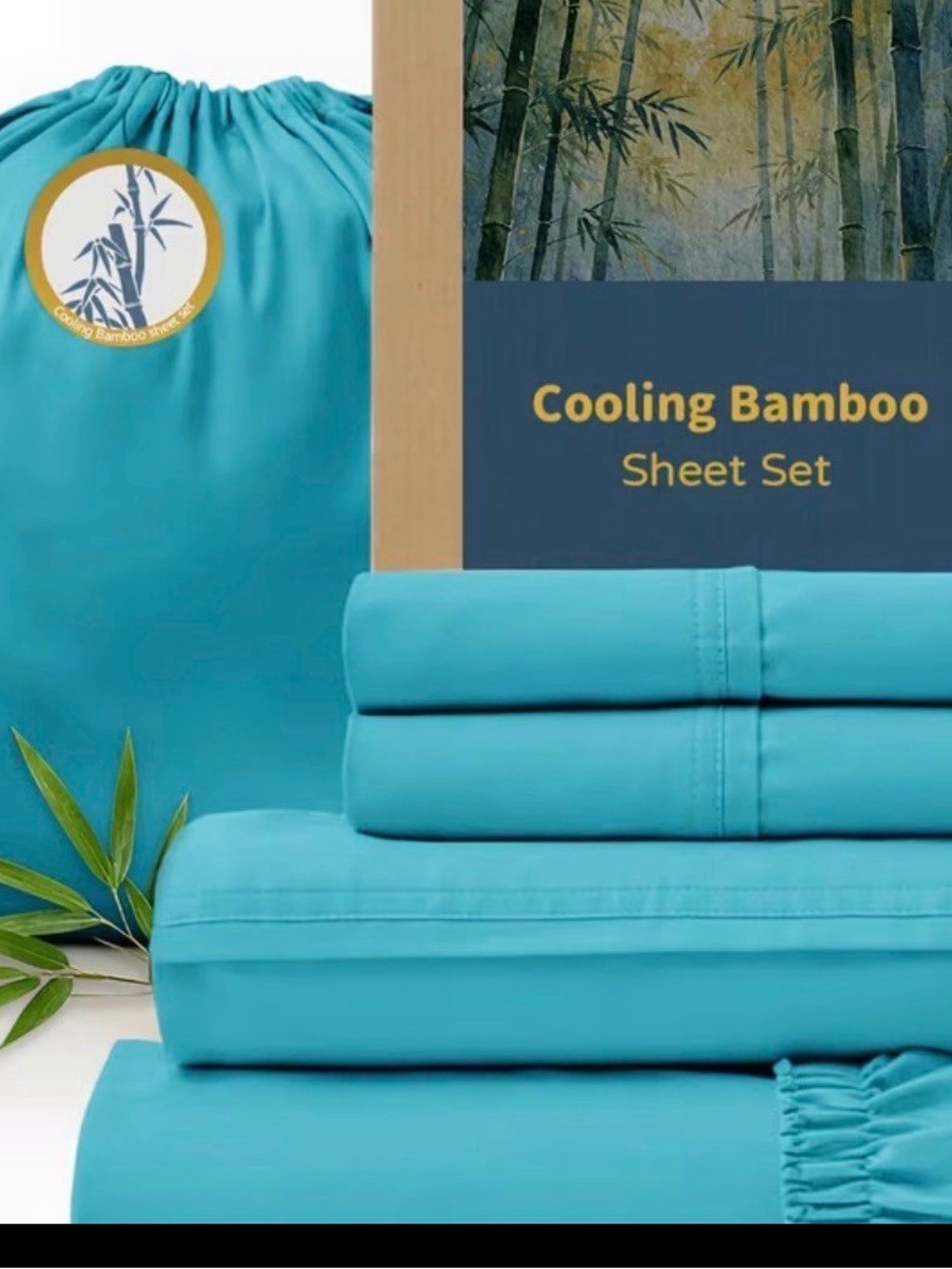 Cooling Bamboo Sheet Set - Teal